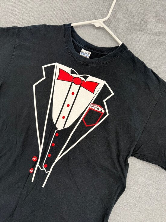 Gildan Other - Vtg Gildan 007 Mr. Nighthawk Tuxedo T-Shirt Mens L Tee James Bond Y2K